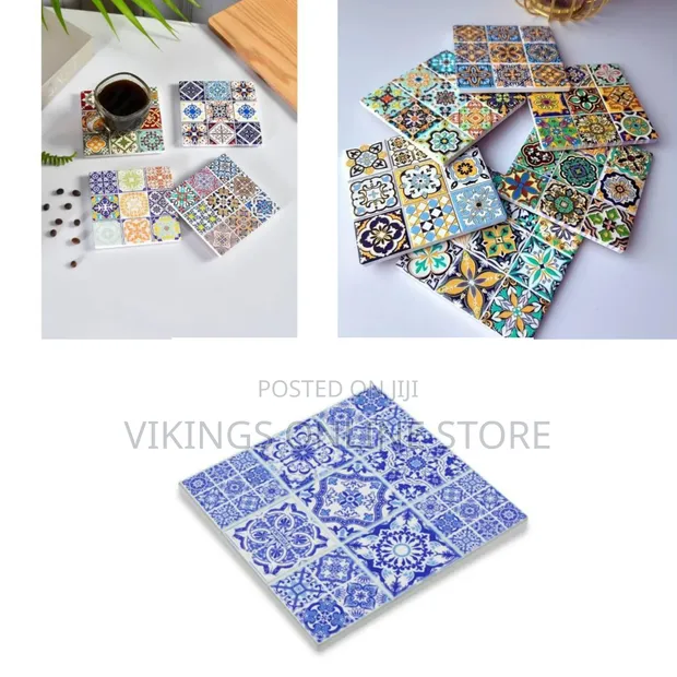 Mandala Ceramic Coasters Set of 6 - 1