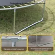 10ft Outdoor Trampoline with Safety Net - 4