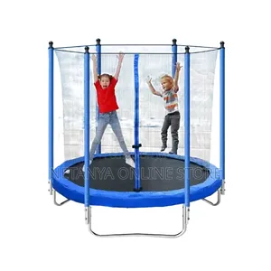 FitKid 8ft Trampoline with Safety Enclosure