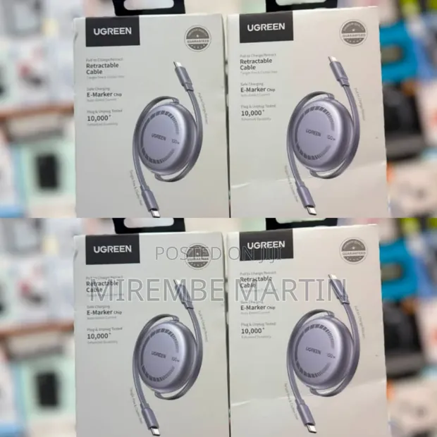 Ugreen Nexode 100W PD Retractable USB-C to USB-C Cable - 1
