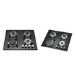 60x60cm Built-in/Stand Support 4-Burner Tempered Glass Gas Cooker - 2