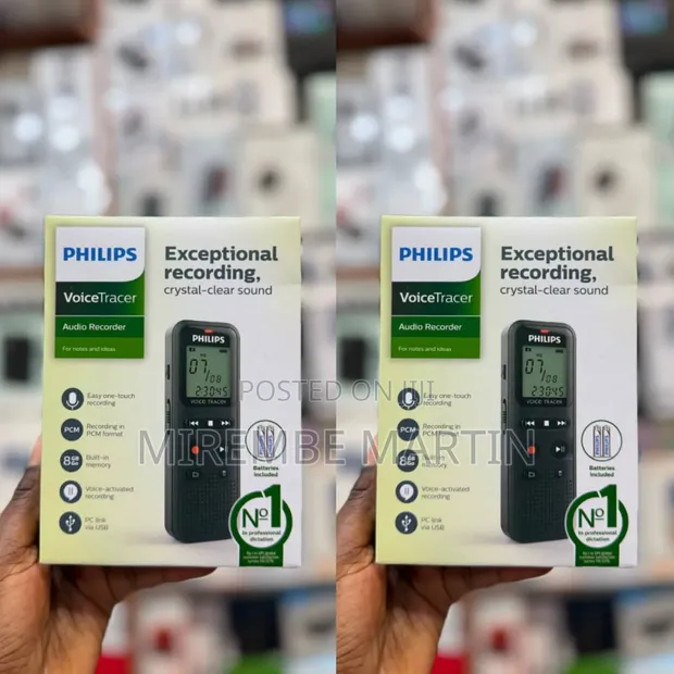 Philips VoiceTracer Digital Voice Recorder 8GB DVT1160 - 1