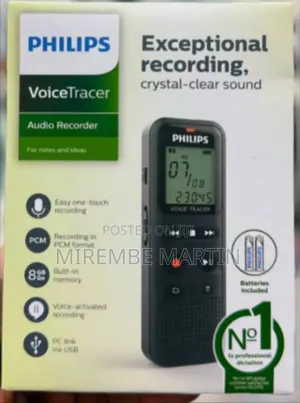 Philips VoiceTracer Digital Voice Recorder 8GB DVT1160