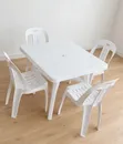 Plastic Bar Table and Chairs Set - Outdoor Use - 2