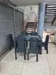 Plastic Dining Table and Chairs Set (Seats 6) - 3