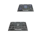 Brand New 5-Burner Ceramic Glass Gas Hob with Wok - 2
