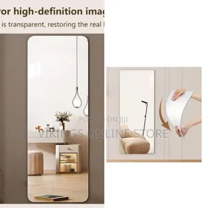 Rectangular Full Body Mirror - Stick-on, DIY, No Drilling