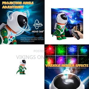 Green Lion Galaxy Star Projection Night Light