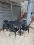 Plastic Dining Table and 6 Chairs Set - 2