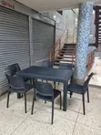 Plastic Dining Table and 6 Chairs Set - 4