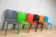 Modern Dining Chairs - Plastic (Gray/Orange/Green/Red) - 1