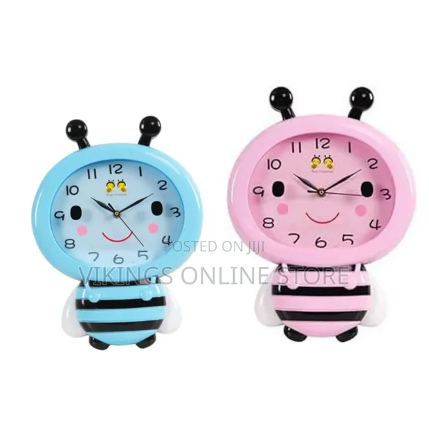 Battery Operated Bee Cartoon Wall Clock - 1