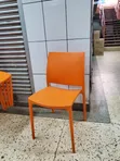 Orange Stackable Plastic Chairs - High Quality - 2