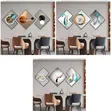 Modern Creative Home Wall Mounted Clock Decorative Painting - 2