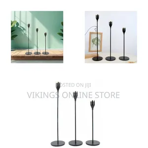 Candlestick Holders - 3 Piece Set, Iron