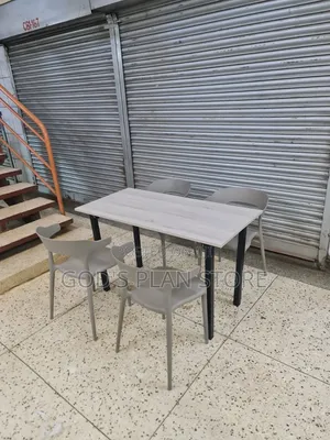 Ergonomic Foldable Wooden Dining Table and Chairs
