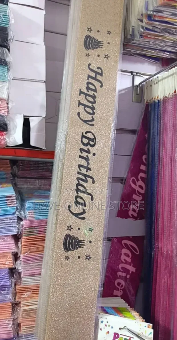 Glitter Happy Birthday Sash - 1