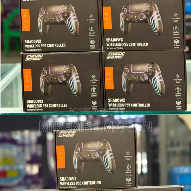 Porodo Gaming ShadowX Wireless PS5 Controller with RGB Lights - 1
