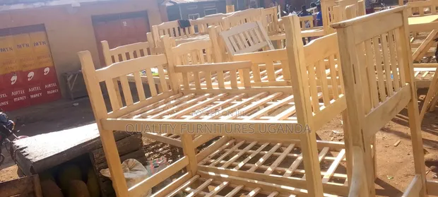 Natural Color 3x6 Strong Wooden Bed - 1