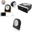 Leather Alarm Clock with Mute Movement - Hotel Table Clock - 1