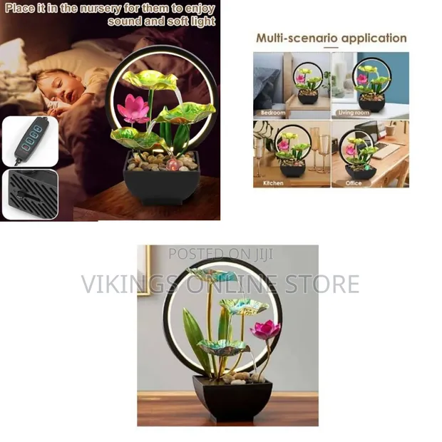 3-Tier Lotus Desktop Water Fountain - 1