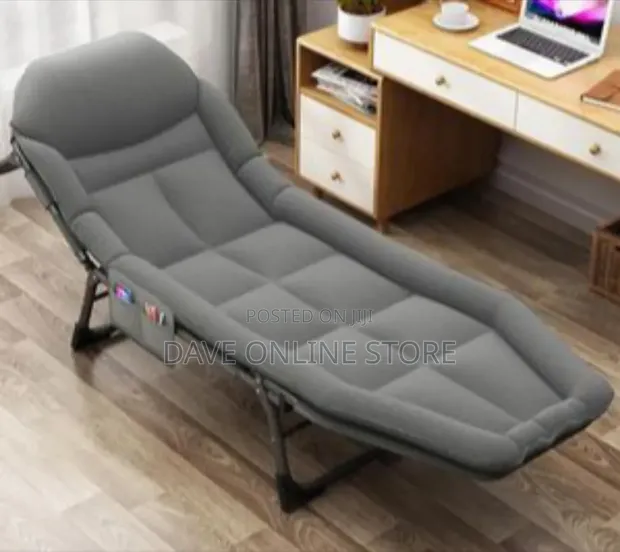 Grey Portable Folding Bed - 1