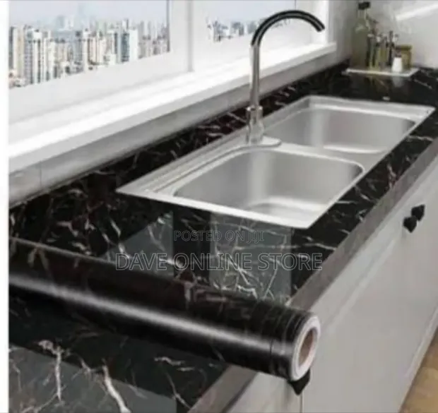 Faux Marble Adhesive Contact Paper - 1