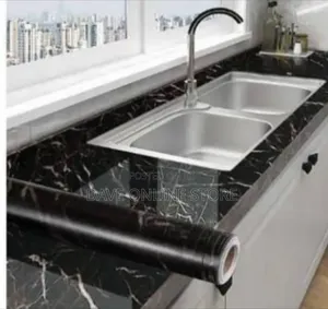 Faux Marble Adhesive Contact Paper