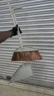 Plastic Broom and Dustpan Set with Long Handle - 3
