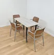 Waterproofed Wooden Foldable Table and Chairs - 2