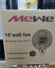 2pcs Mewe 16-Inch Wall Fan - Black - 1