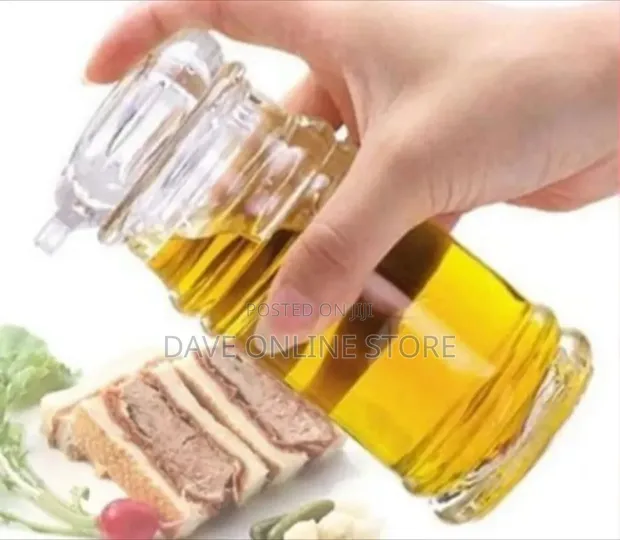 Transparent Acrylic Oil and Vinegar Dispenser Bottle - 1