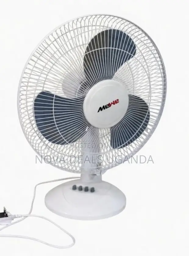 Mewe Desktop Fan with 3 Blades & Oscillating Function - 1