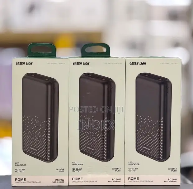 Green Lion Rome 20000mAh Power Bank - 1