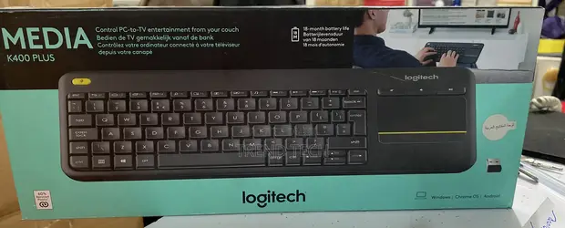 Logitech K400 Plus Wireless Media Keyboard with Touchpad - 1