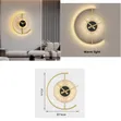 Acrylic Luminous Wall Clock Lamp - LED Silent Battery Operated - 1