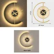 Acrylic Luminous Wall Clock Lamp - LED Silent Battery Operated - 2