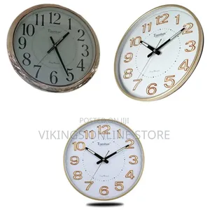 TIANSHUN Luxury Modern Wall Clock with 3D Numerals