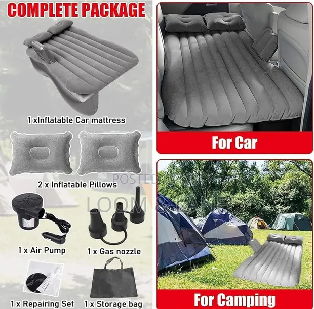 Premium Car Inflatable Bed with Pump - 1