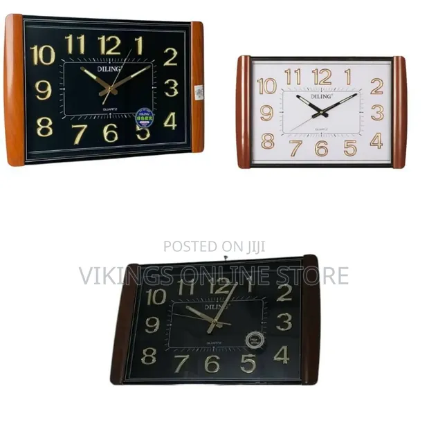 DILING Large LCD Digital Wall Clock with Date and Nightlight - 1