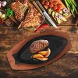 Cast Iron Fish Skillet & Sizzle Platter - 1
