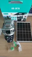 Aerebes WiFi Solar PTZ Security Camera with 3 Lenses AB-JK70-W - 1