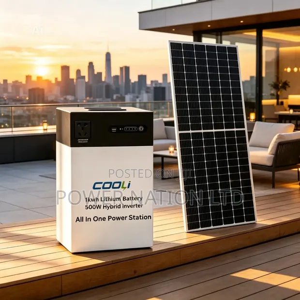 500W/1kWh All-in-One Power Station with Solar Panel - 1