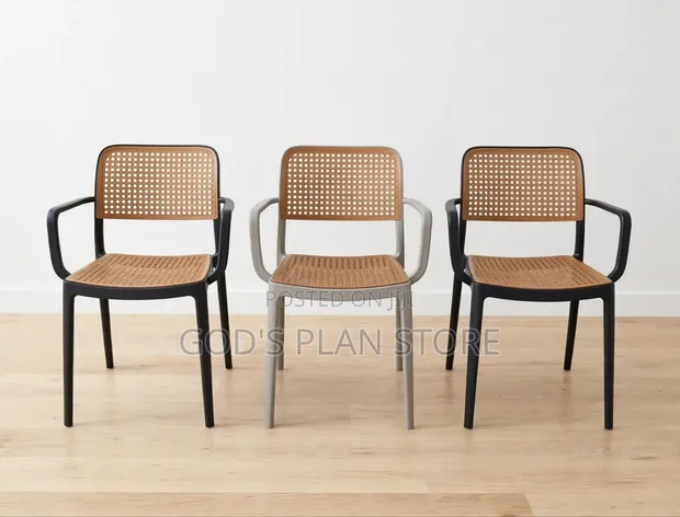 Brand New Slated Mesh Back Plastic Chairs - 1