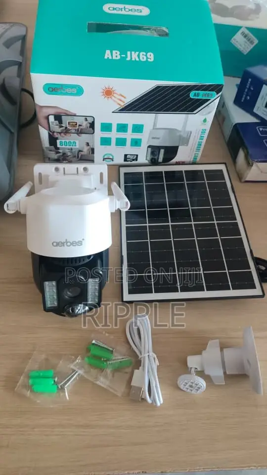 Aerbes WiFi Solar PTZ Security Camera HD AB-JK69-W - 1