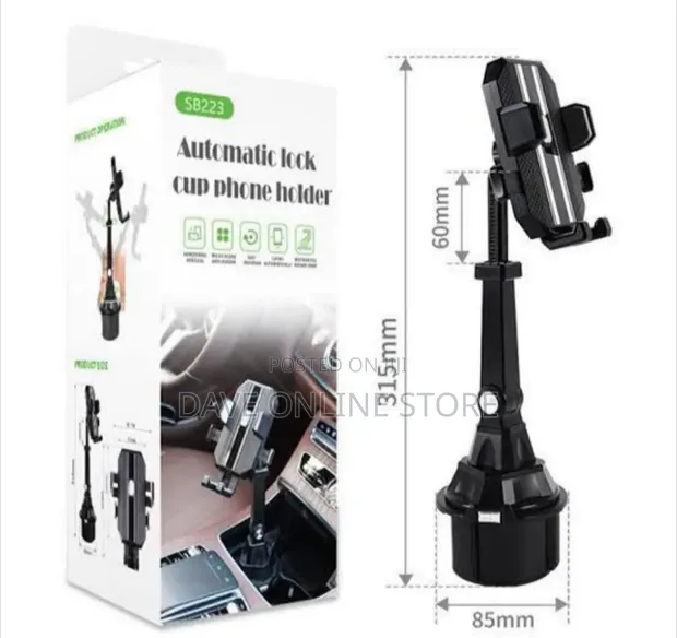Automatic Lock Cup Phone Holder - 1