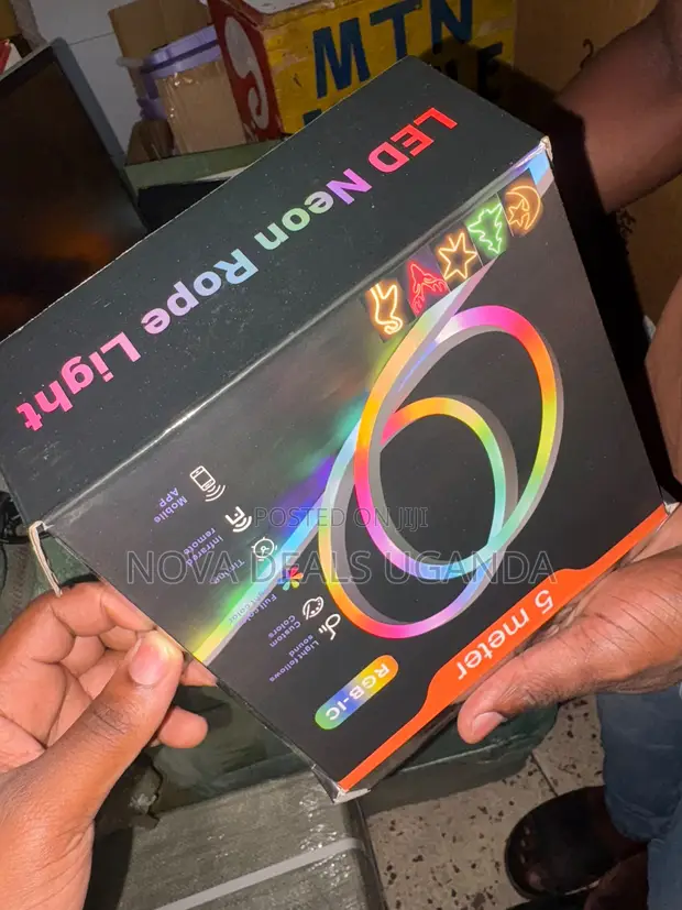 5M RGB-IC LED Neon Rope Light with App/Remote Control - 1