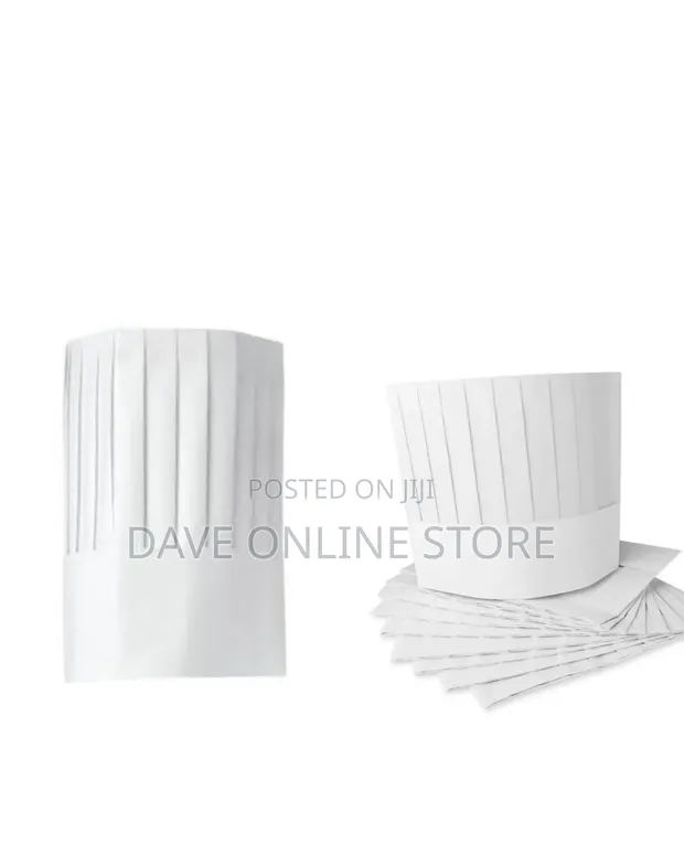 10 Pieces Disposable Chef Hats - 1