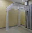 Luxury Wall-Mounted Bed Canopy Track Netting - White - 3