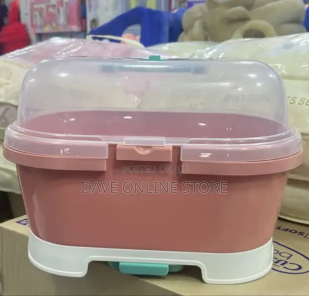 Portable Baby Bottle Drying Rack and Storage Box - 1